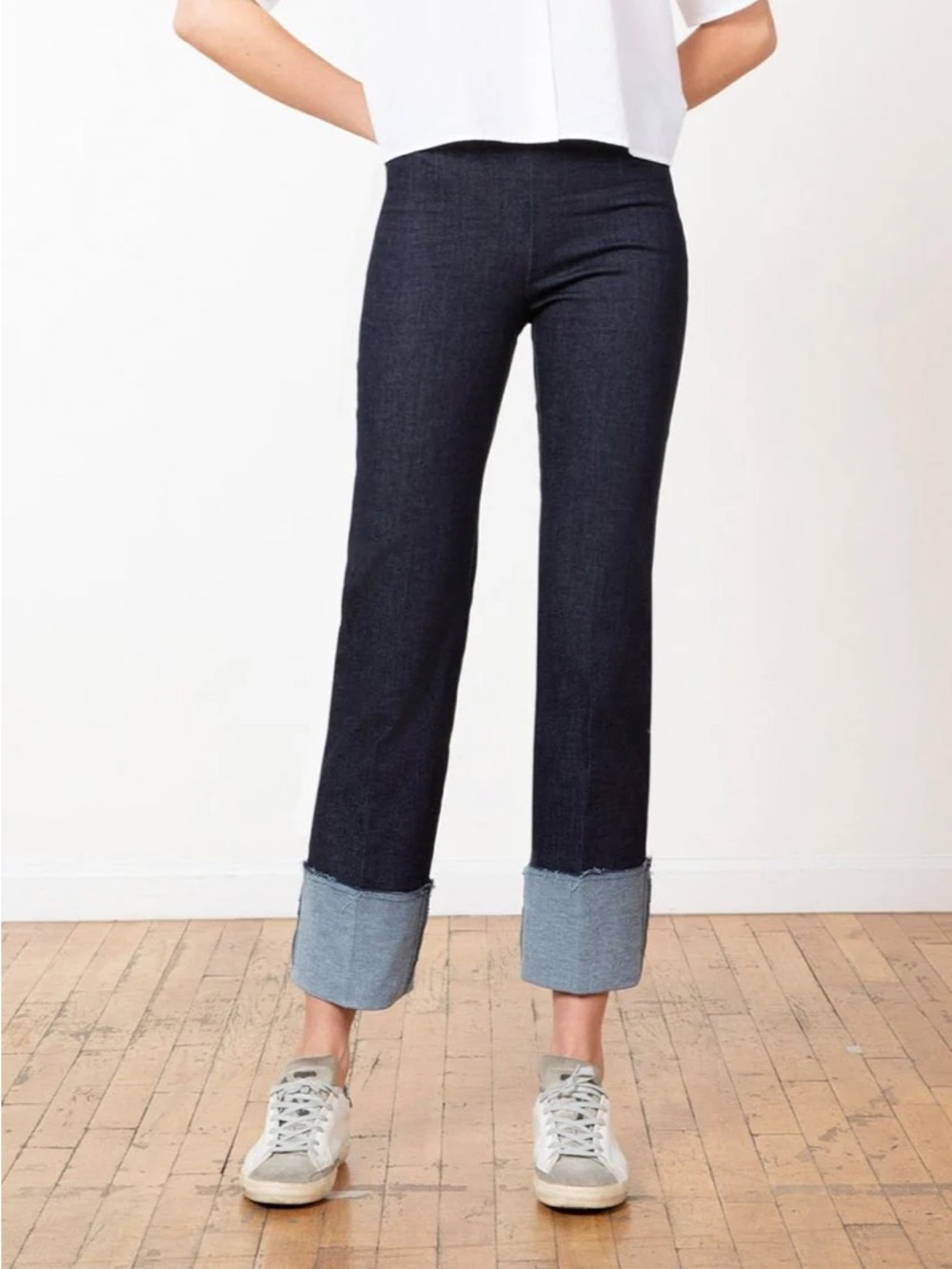 Avenue Montaigne Bonnie Dark Cuff Jeans 6